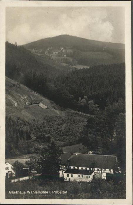 Schmiedeberg  Dippoldiswalde Gasthaus Wahlsmühle