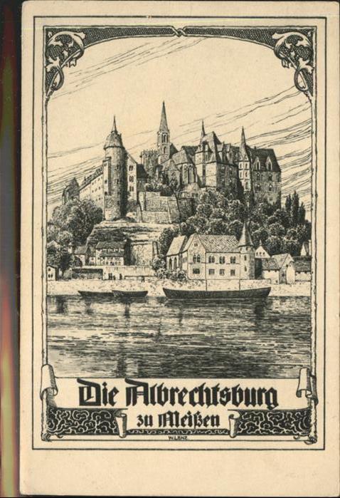 Meissen Elbe Sachsen Albrechtsburg