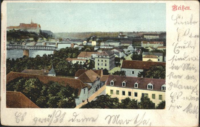 Meissen Elbe Sachsen Brücke