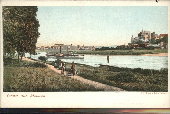 Meissen Elbe Sachsen Schiff