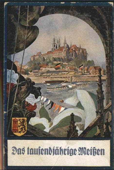 Meissen Elbe Sachsen Schiff Wappen