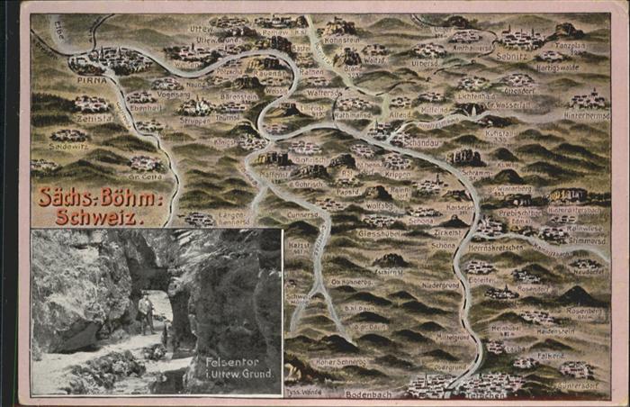 Krippen Bad Schandau Landkarte