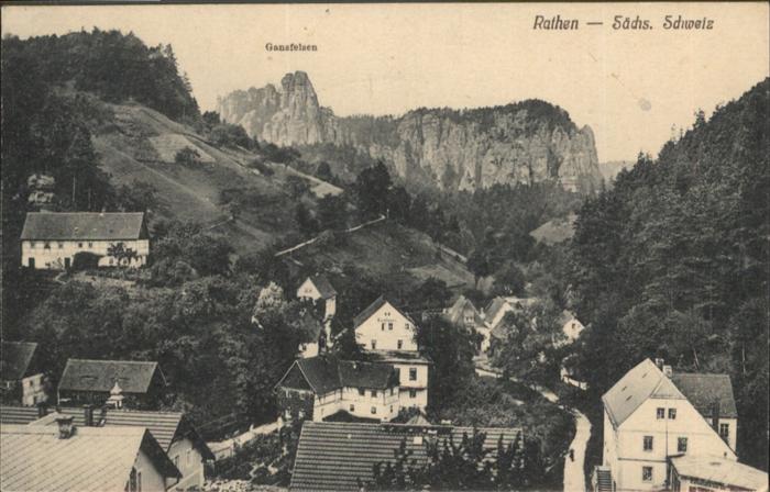 Rathen Saechsische Schweiz Gansfelsen