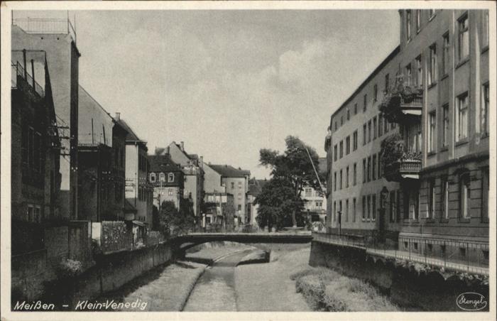 Meissen Elbe Sachsen Klein Venedig Brücke