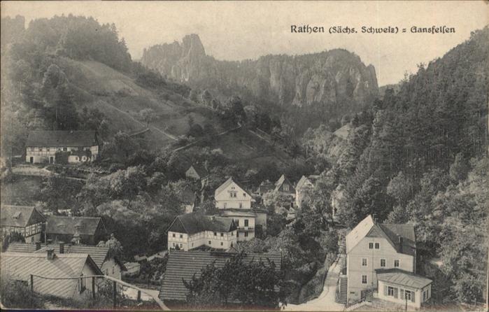 Rathen Saechsische Schweiz Gansfelsen