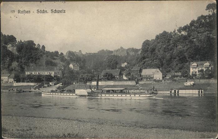 Rathen Saechsische Schweiz Schiff