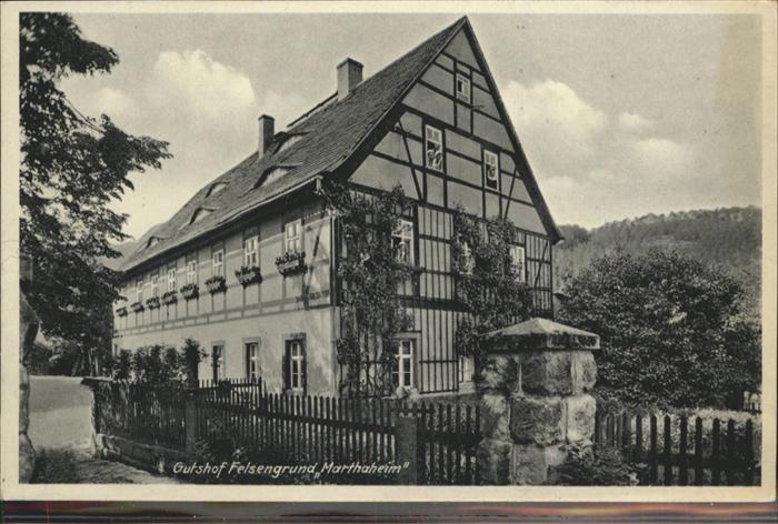 Rathen Saechsische Schweiz Gutshof Felsengrund Marthaheim