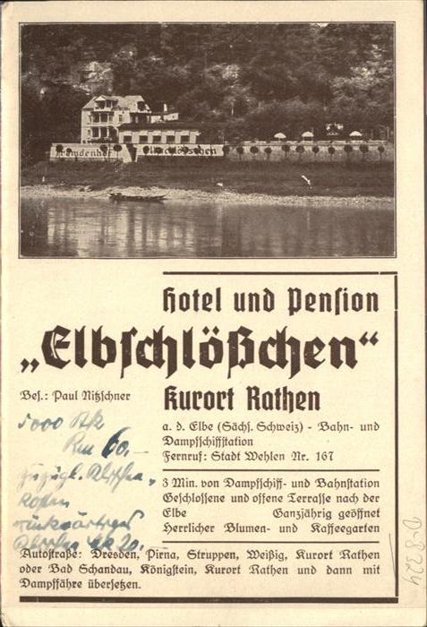 Rathen Saechsische Schweiz Elbschlösschen