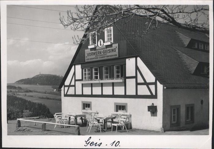 Geising Erzgebirge [Handschriftlich] Gebrigsheim Vorwerk