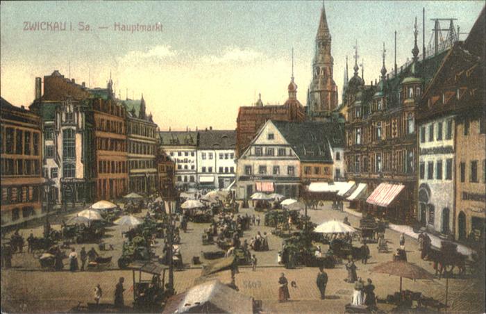 Zwickau Sachsen Hauptmarkt