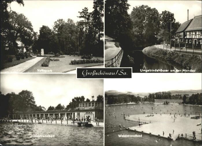 Grossschoenau Sachsen Wadstrandbad Volkspark