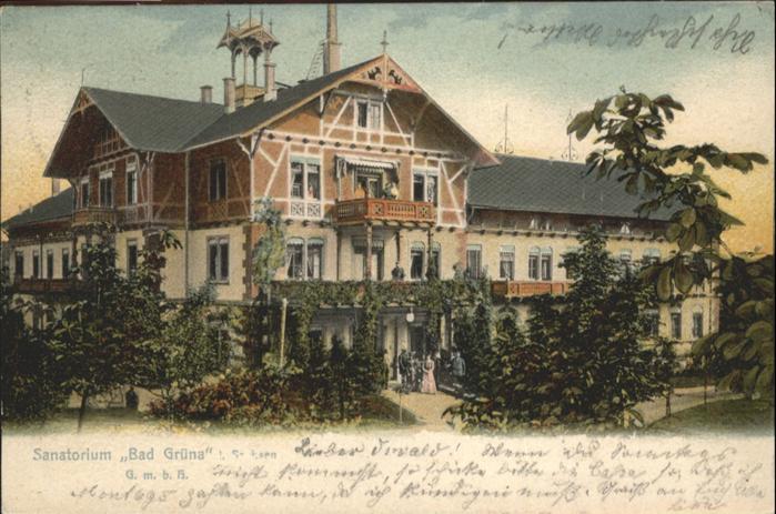 Gruena Sachsen Sanatorium Bad Grüna
