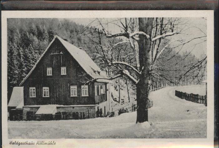 Burgstaedt Sachsen Waldgasthaus Höllmühle