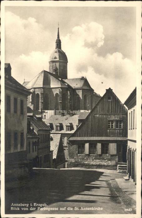 Annaberg-Buchholz Erzgebirge Färbergasse St. Annenkirche