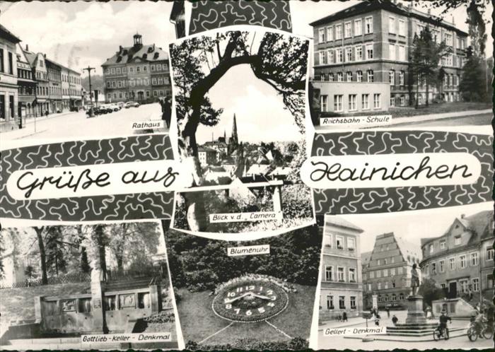 Hainichen Sachsen Rathaus Reichsbahn-Schule Gottlieb-Ritt