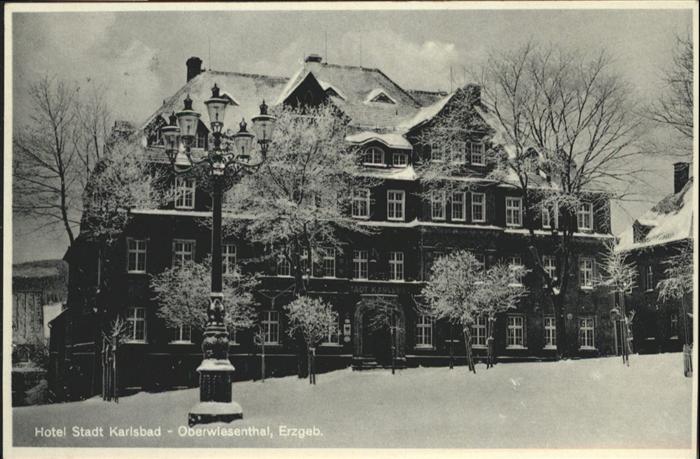 Oberwiesenthal Erzgebirge Hotel Stadt Karlsbad