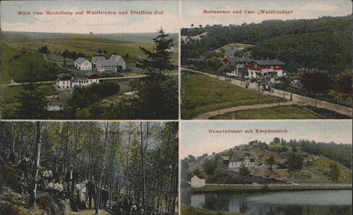 Hohenstein-Ernstthal Restaurant Cafe Waldfrieden Kuhschnappe