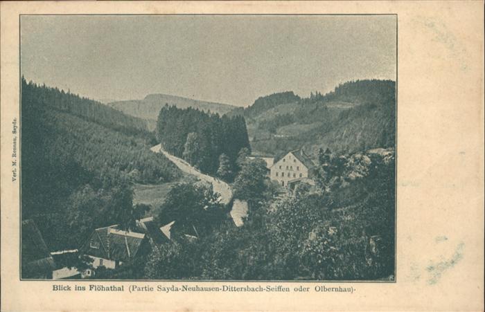 Floeha Flöhatal Sayda Neuhausen Dittersbach-Se