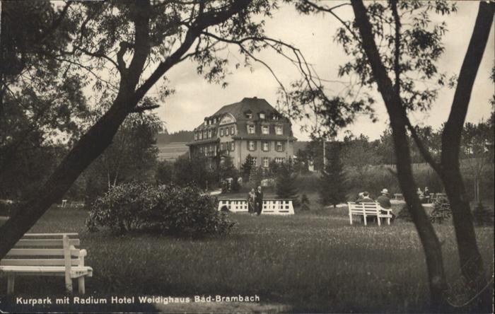 Bad Brambach Kurpark Radium Hotel Weidighaus
