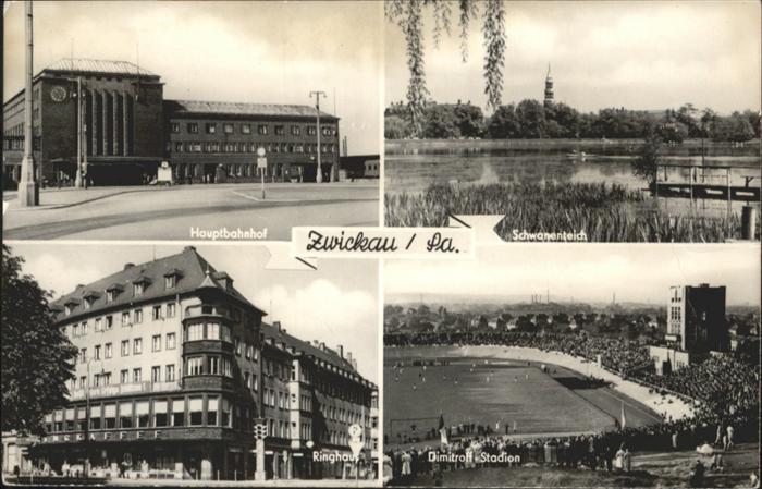 Zwickau Sachsen Bahnhof Schwanenteich Dimitroff Stadion