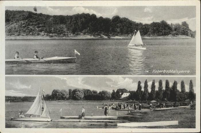 Koberbachtalsperre Schiff