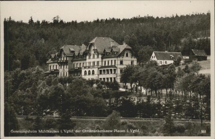 Muehlhausen Vogtland Genesungsheim Krankenkasse Plauen