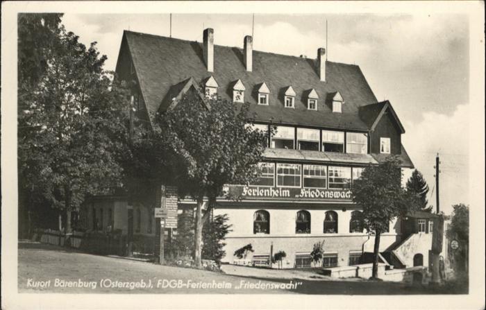 Baerenburg Sachsen Ferienheim Friedenswachl