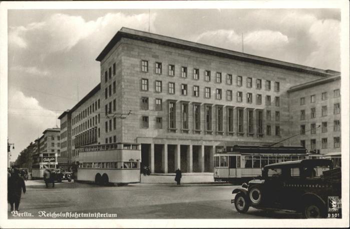 BERLIN  CITY Reichsluftfahrtministerium Strassenbahn Bus