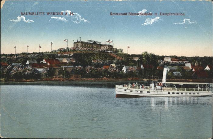 Werder Havel Baumblüte Restaurant Bismarckhöhe Dampf