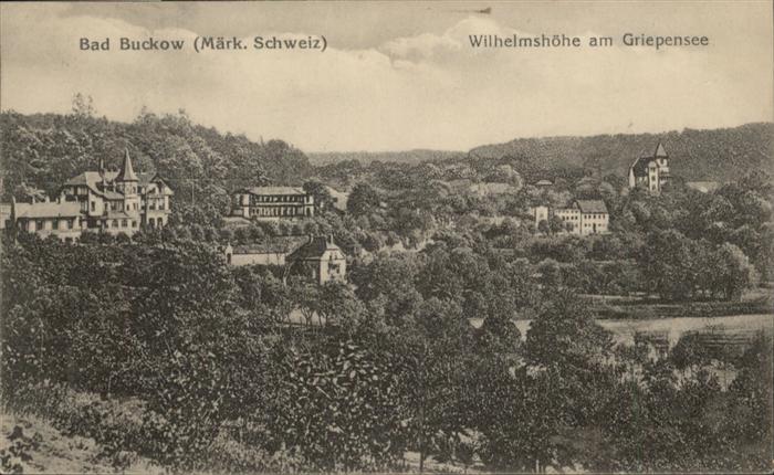 Buckow Maerkische Schweiz Wilhelmshöhe Griepensee
