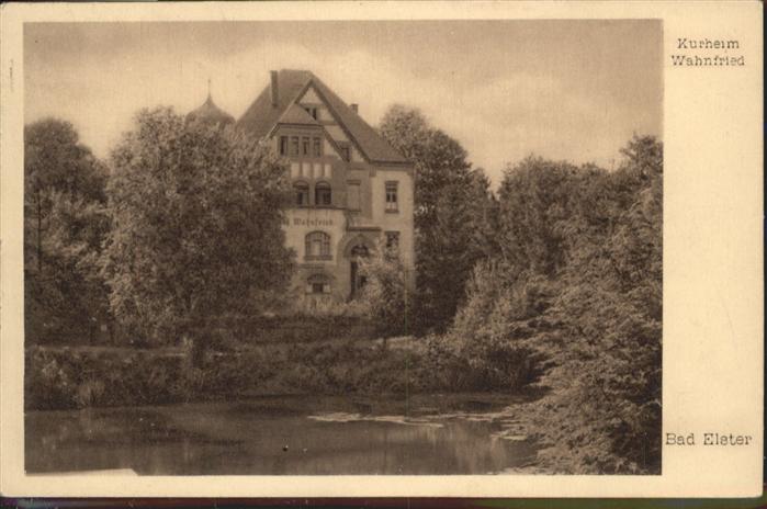 Bad Elster Kurheim Wahnfried