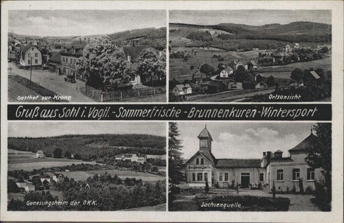Sohl Bad Elster Gasthof zur Krone Genesungsheim Sachsen
