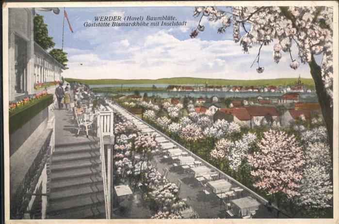 Werder Havel Gaststätte Bismarckhöhe Baumblüten
