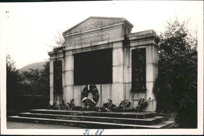 Ilsenburg Harz [handschriftlich] Kriegerdenkmal