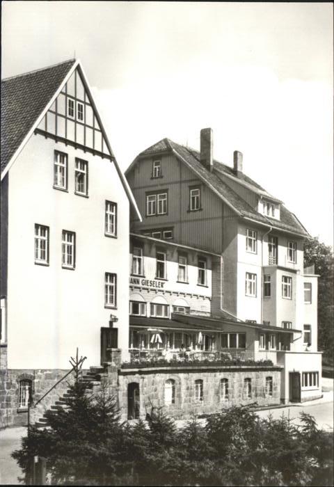 Schierke Harz FDGB Erholungsheim Hermann Gieseler