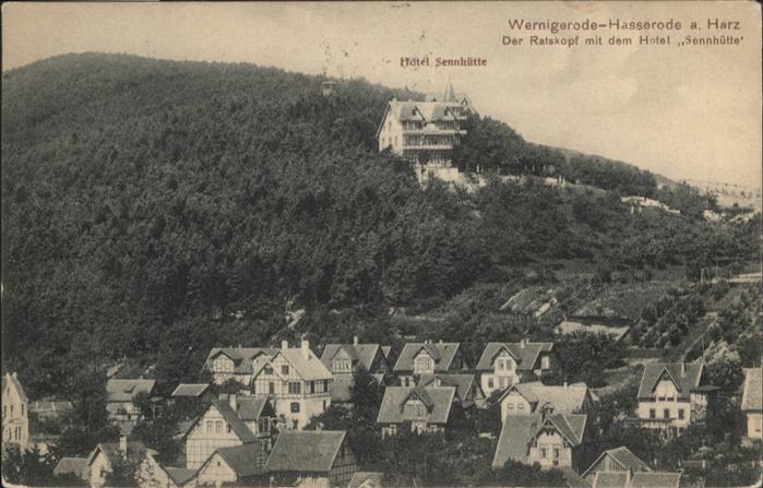 Wernigerode Harz Hasserode Hotel Sennhütte