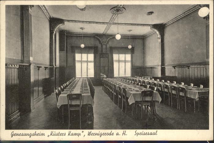 Wernigerode Harz Genesungsheim Küsters Kamp Speisesaal