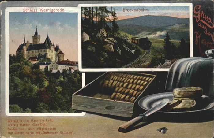Wernigerode Harz Brockenbahn Schloss Harzer Käse