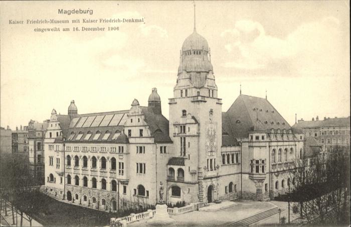 MAGDEBURG CITY Kaiser Friedrich Museum Denkmal
