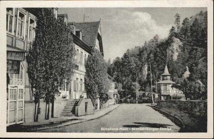 Ruebeland Harz Blankenburger Strasse