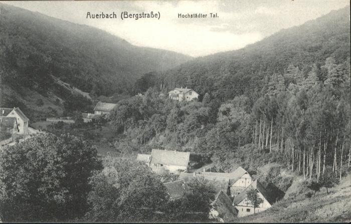 Auerbach Bergstrasse Hochstädter Tal