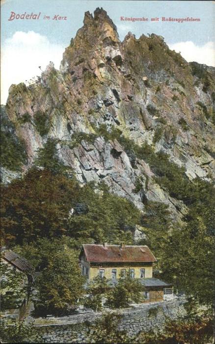 Thale Harz Bodetal Königsruhe Rosstrappefelsen