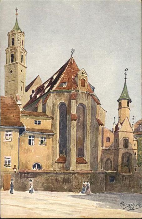 AUGSBURG  CITY St Annakirche Goldschmiedskapelle Kuenstler Marschall