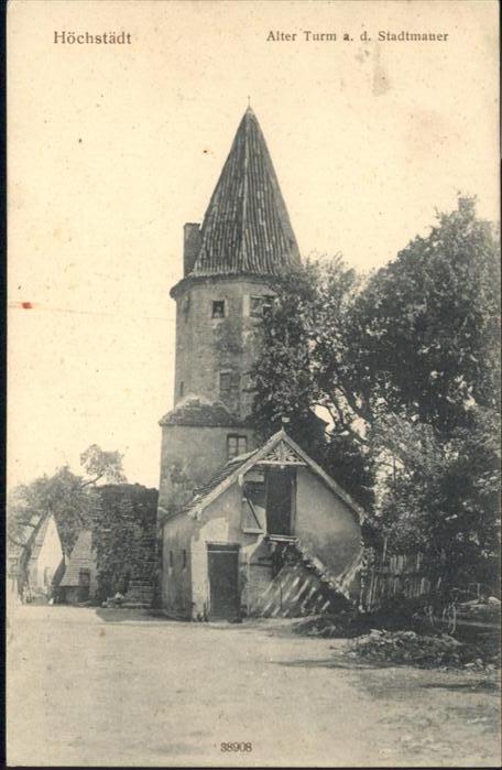 Hoechstaedt Donau Turm Stadtmauer