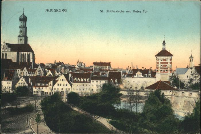 AUGSBURG CITY St Ulrichs Kirche Rotes Tor