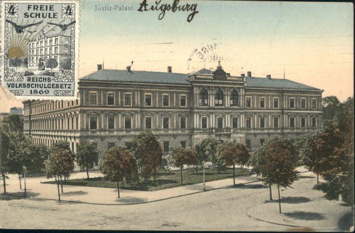 AUGSBURG  CITY [Handschriftlich] Justiz Palast