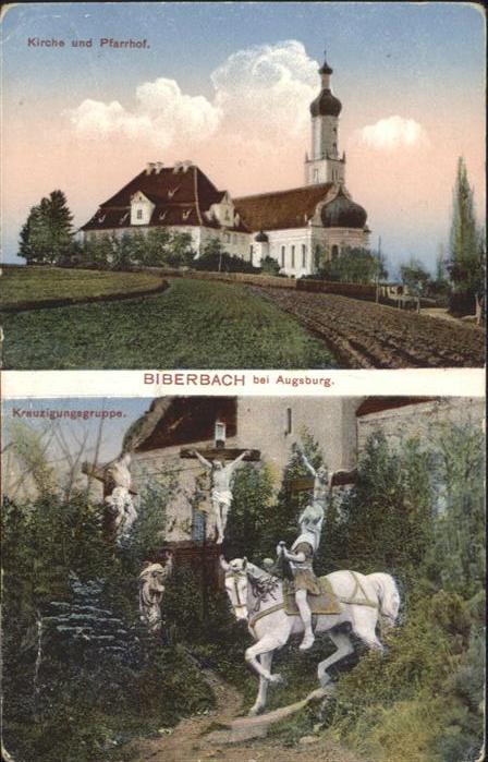 Biberach Riss bei Augsburg Kirche Pfarrhof Kreuzigung