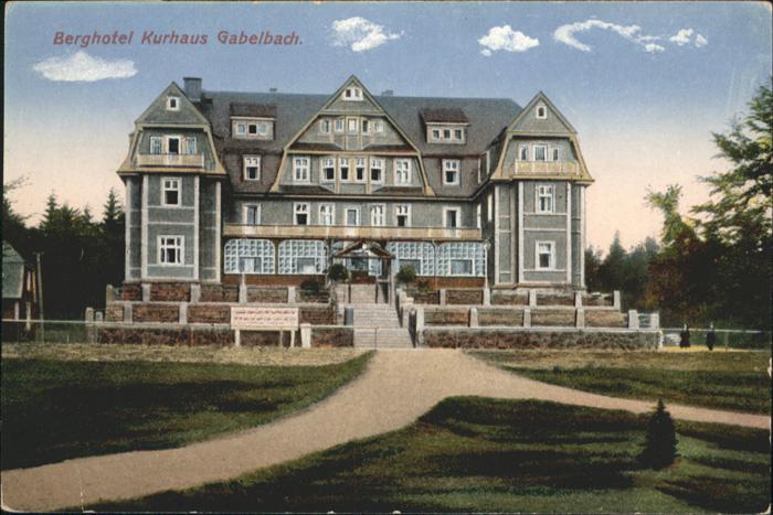 Gabelbach Thueringen Berg Hotel Kurhaus