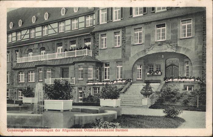 Denklingen Oberbayern Genesungsheim Ortskrankenkasse Barmen