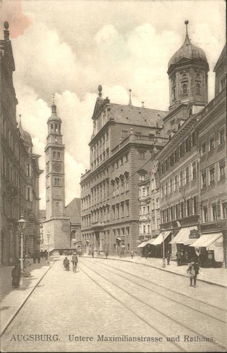 Augsburg Maximilianstrasse Rathaus